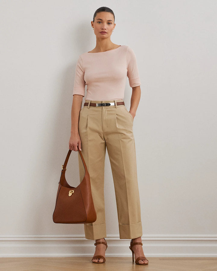 Ralph Lauren Stretch Cotton Boatneck Tee