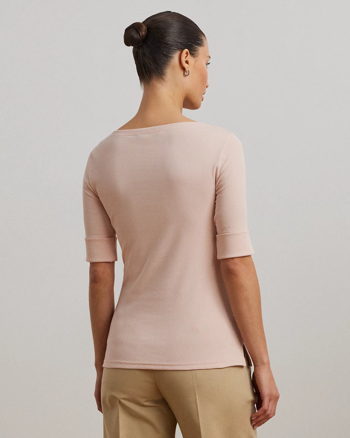 Ralph Lauren Stretch Cotton Boatneck Tee