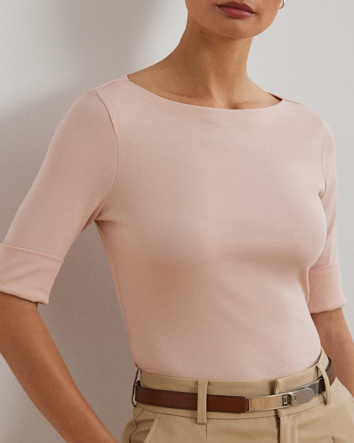 Ralph Lauren Stretch Cotton Boatneck Tee