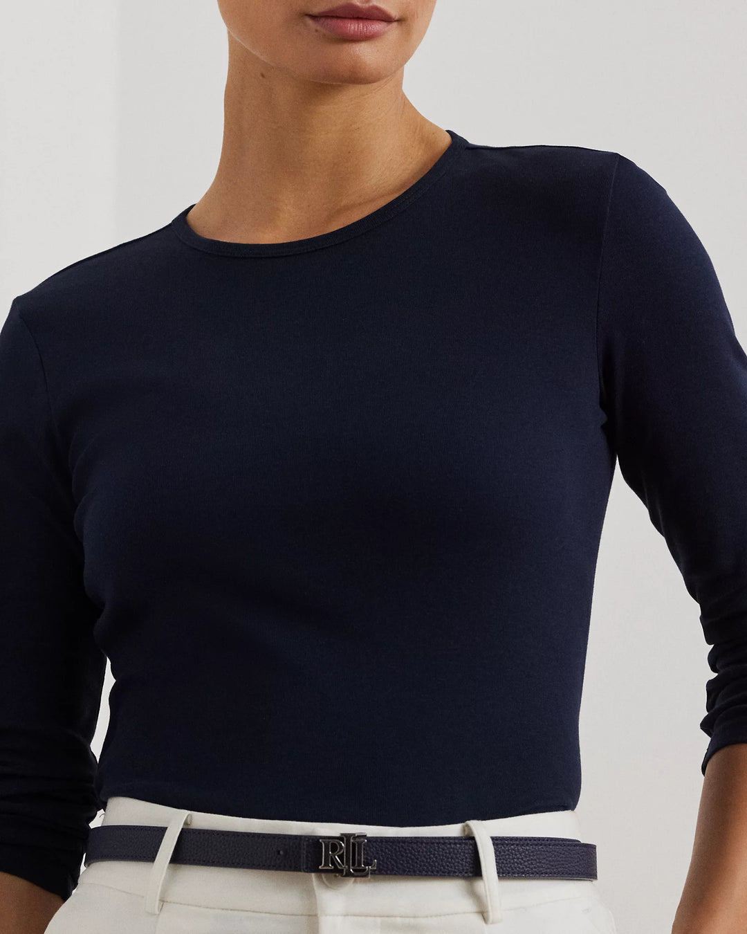 Ralph Lauren Cotton-Blend Long-Sleeve Top