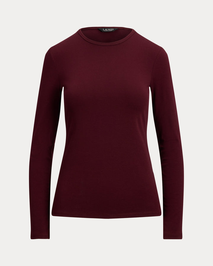 Ralph Lauren Cotton-Blend Long-Sleeve Top