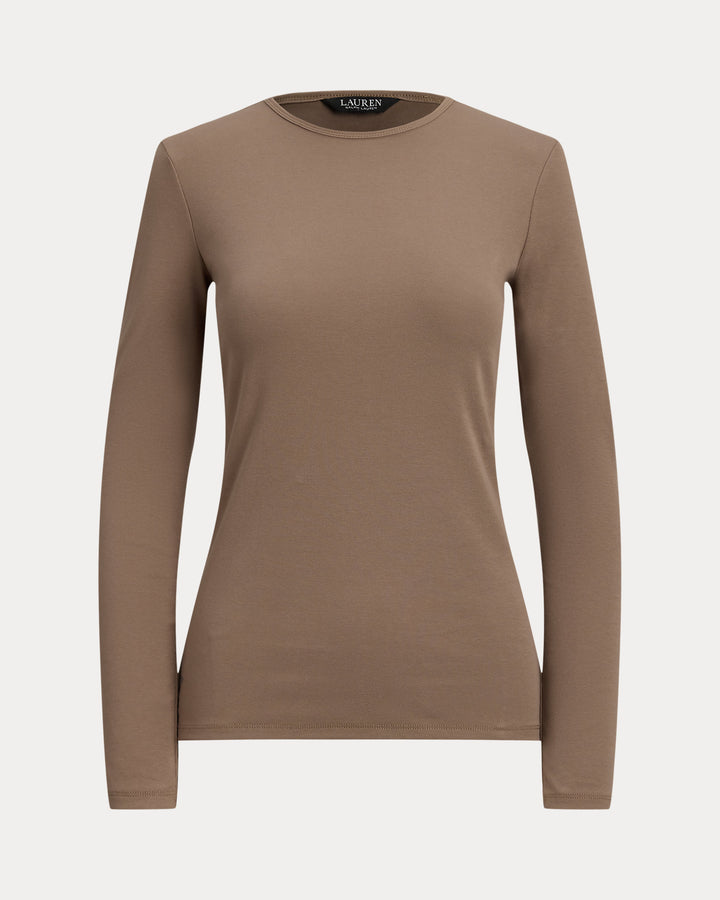 Ralph Lauren Cotton-Blend Long-Sleeve Top