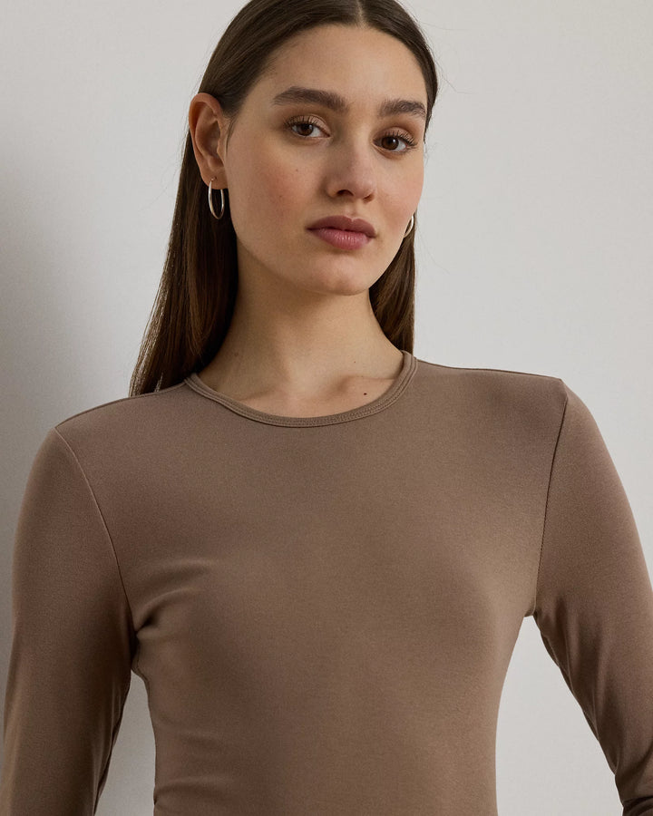 Ralph Lauren Cotton-Blend Long-Sleeve Top