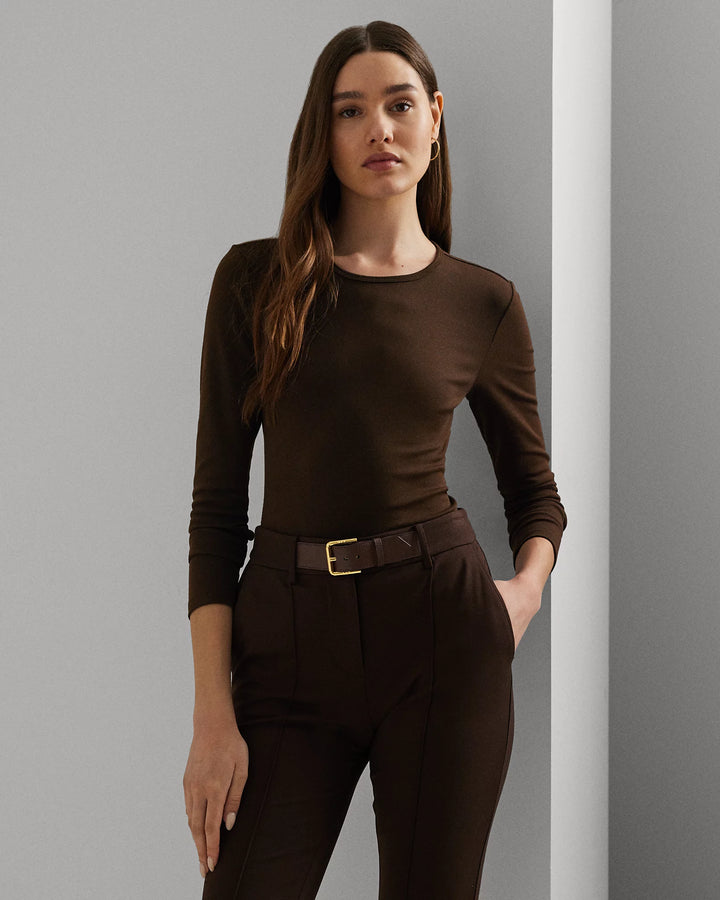 Ralph Lauren Cotton-Blend Long-Sleeve Top