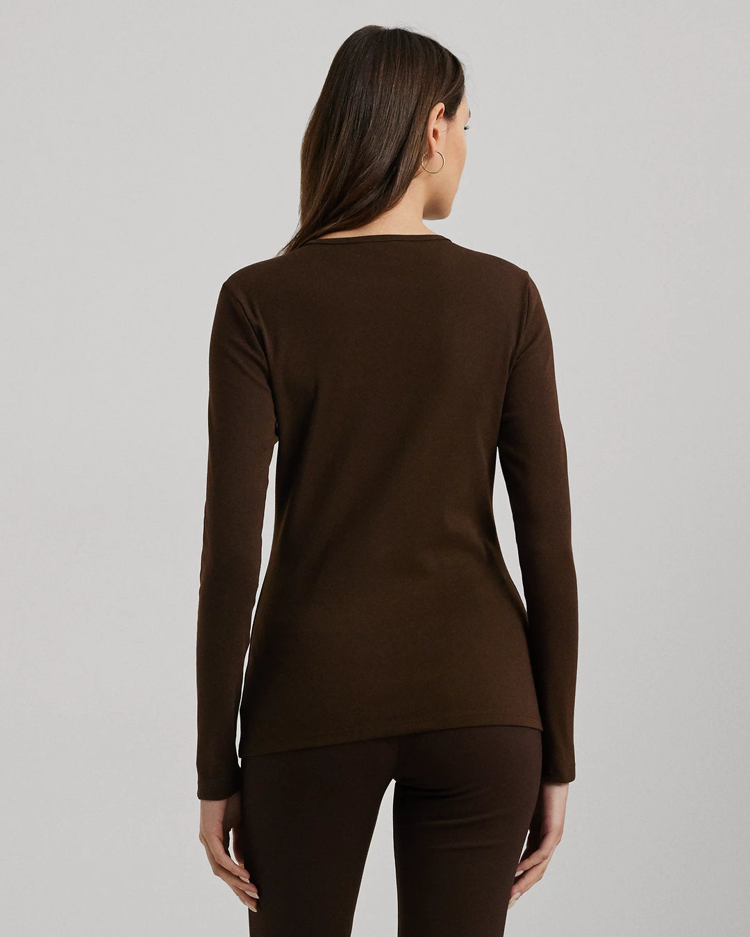 Ralph Lauren Cotton-Blend Long-Sleeve Top