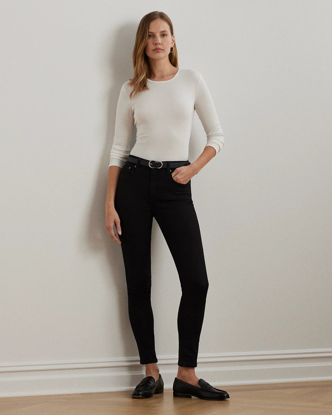 Ralph Lauren Cotton-Blend Long-Sleeve Top