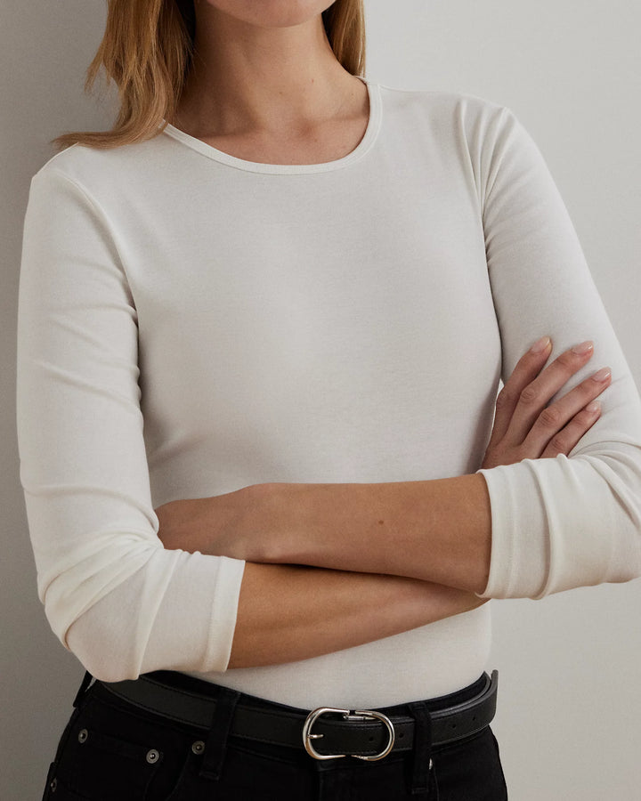 Ralph Lauren Cotton-Blend Long-Sleeve Top