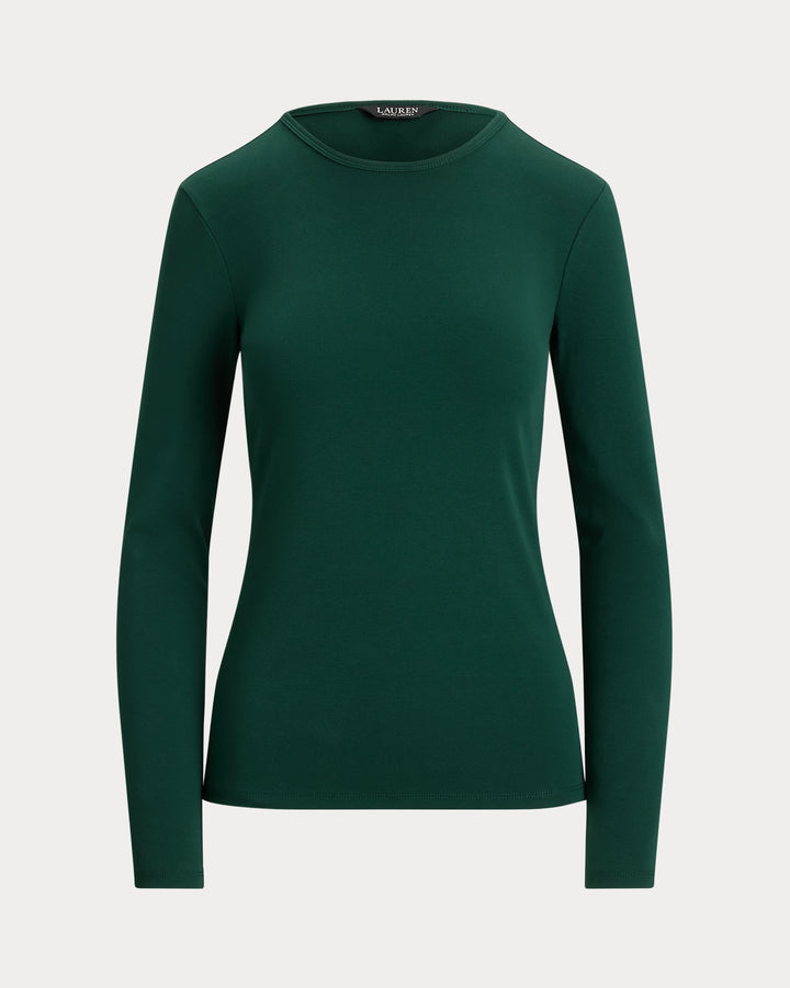 Ralph Lauren Cotton-Blend Long-Sleeve Top