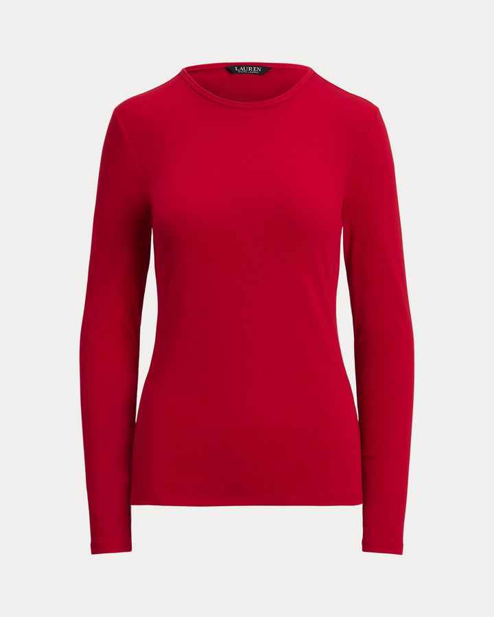 Ralph Lauren Cotton-Blend Long-Sleeve Top