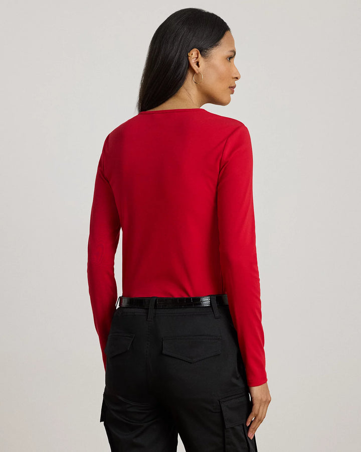 Ralph Lauren Cotton-Blend Long-Sleeve Top