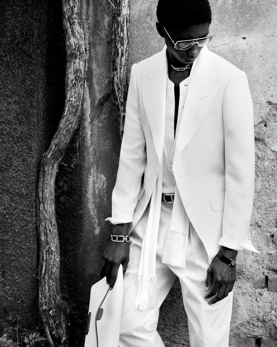 TOM FORD SHORT SLEEVE COTTON MODAL RIB HENLEY