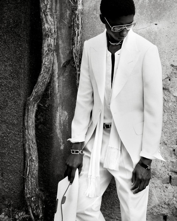 TOM FORD SHORT SLEEVE COTTON MODAL RIB HENLEY