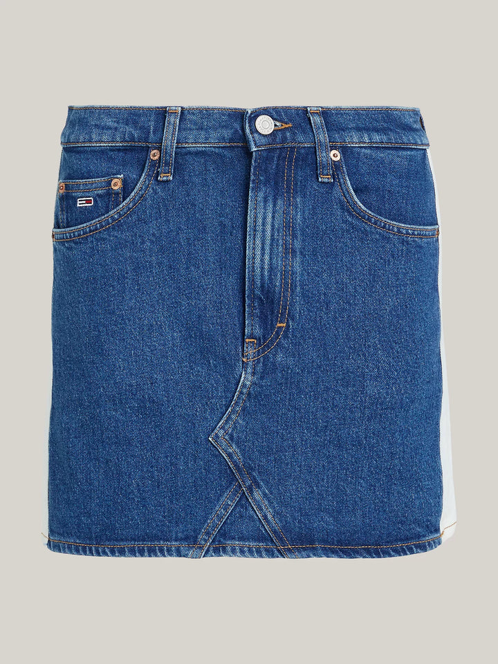 Tommy Hilfiger Archive Contrast-Panel Denim Mini Skirt