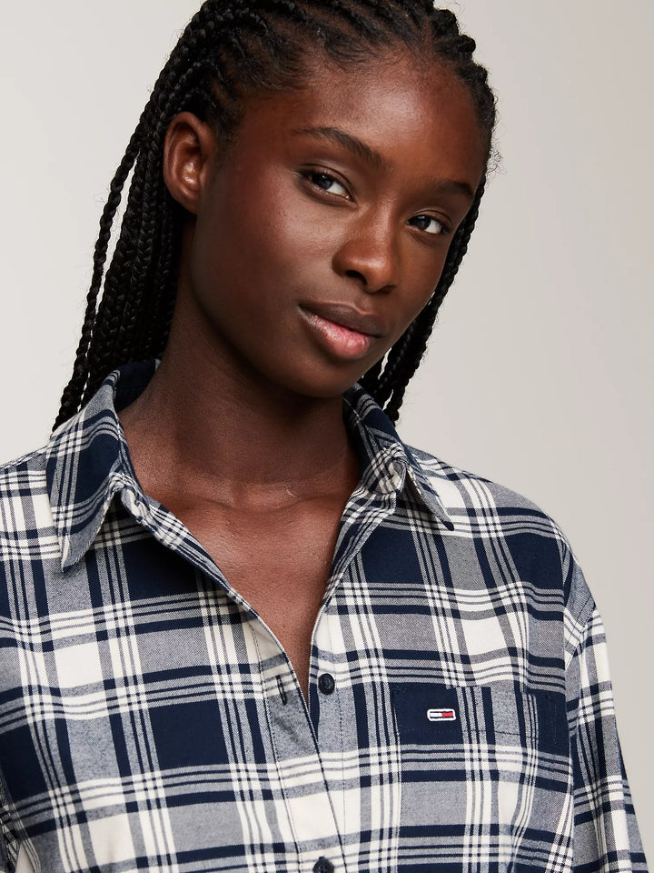 Tommy Hilfiger Belted Check Mini Shirtdress