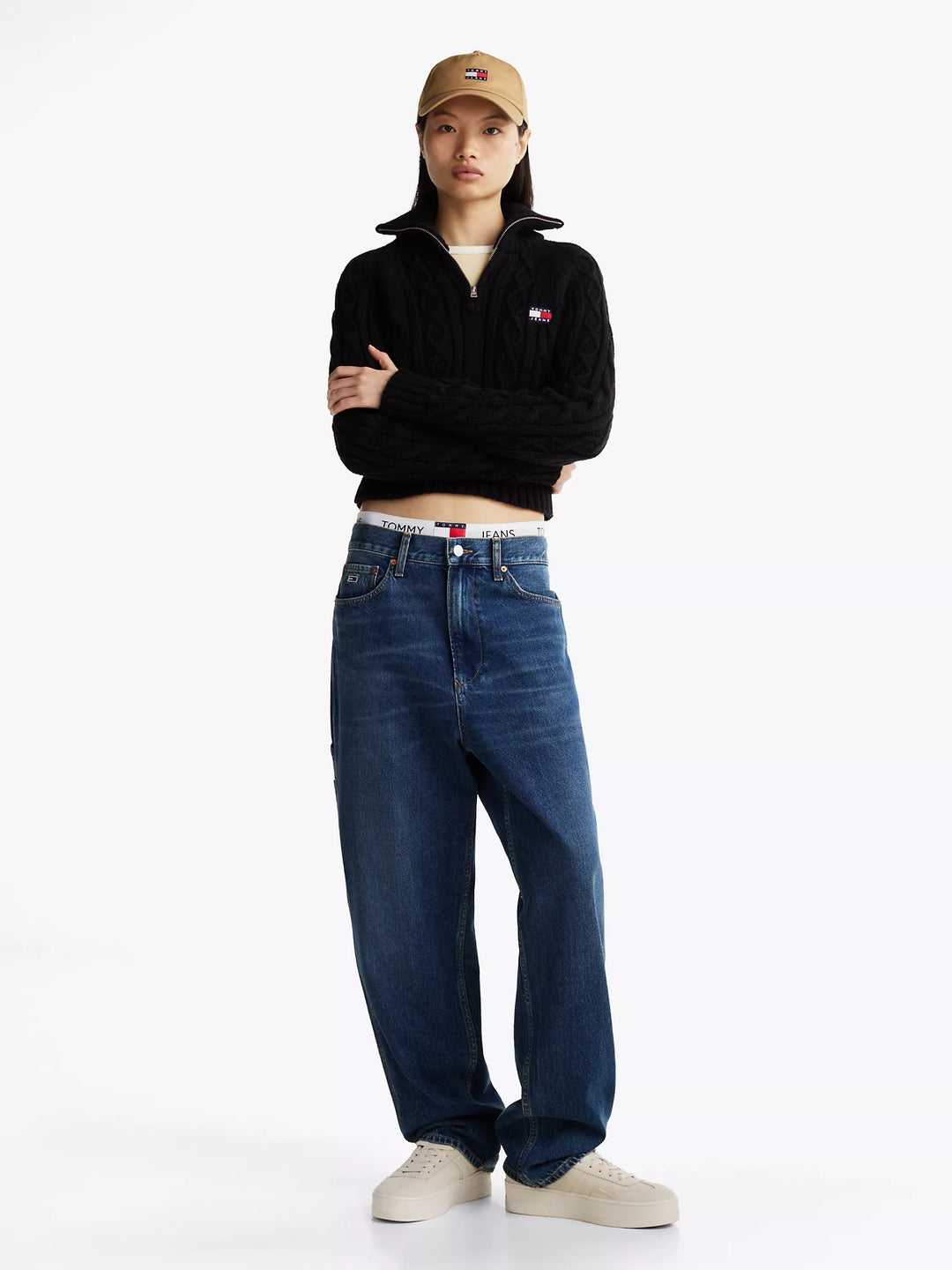 Tommy Hilfiger Cable Knit Quarter-Zip Sweater