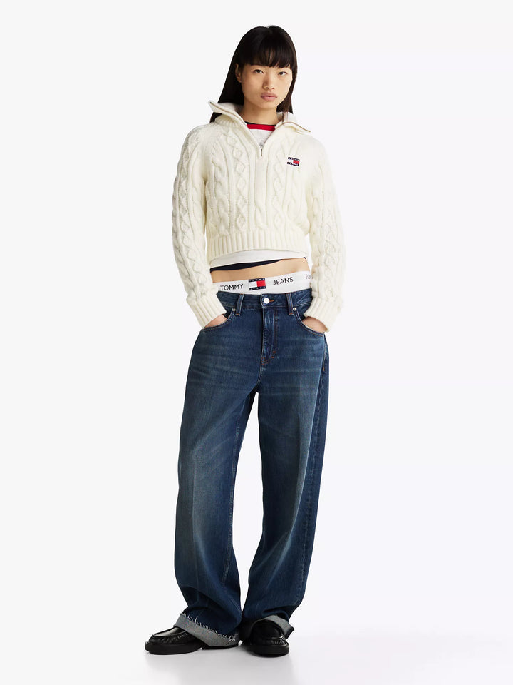 Tommy Hilfiger Cable Knit Quarter-Zip Sweater
