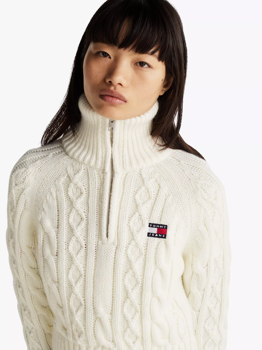 Tommy Hilfiger Cable Knit Quarter-Zip Sweater
