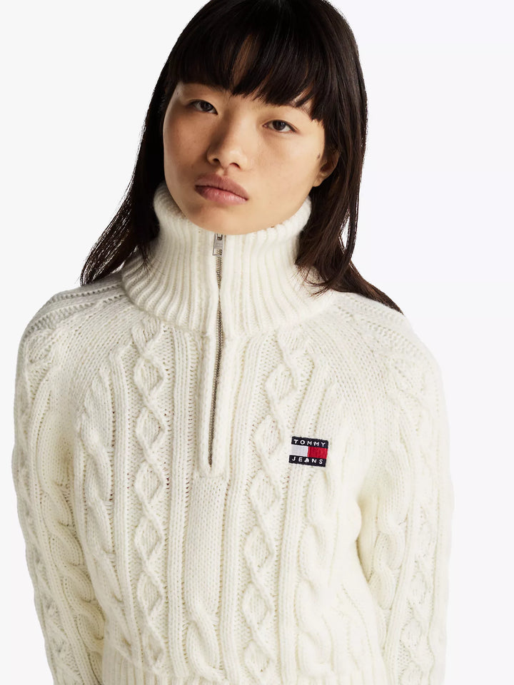 Tommy Hilfiger Cable Knit Quarter-Zip Sweater