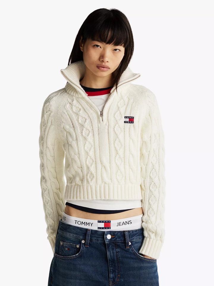 Tommy Hilfiger Cable Knit Quarter-Zip Sweater
