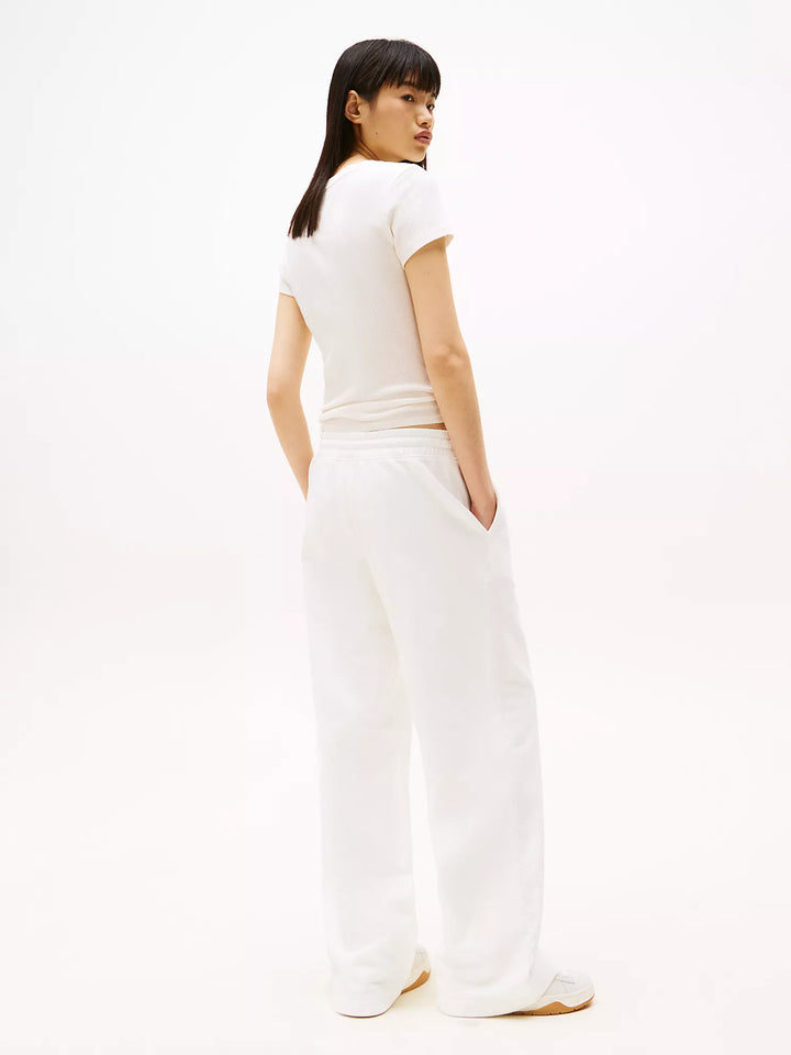 Tommy Hilfiger Flocked Logo Straight-Leg Sweatpant