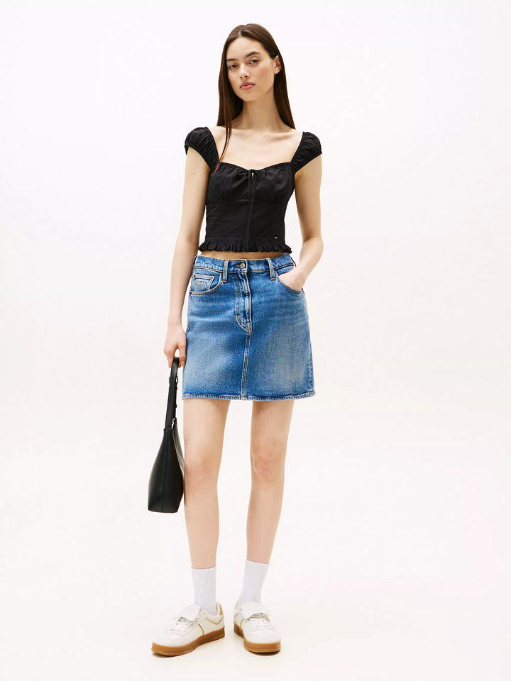 Tommy Hilfiger Tommy Jeans Poplin Boho Crop Top