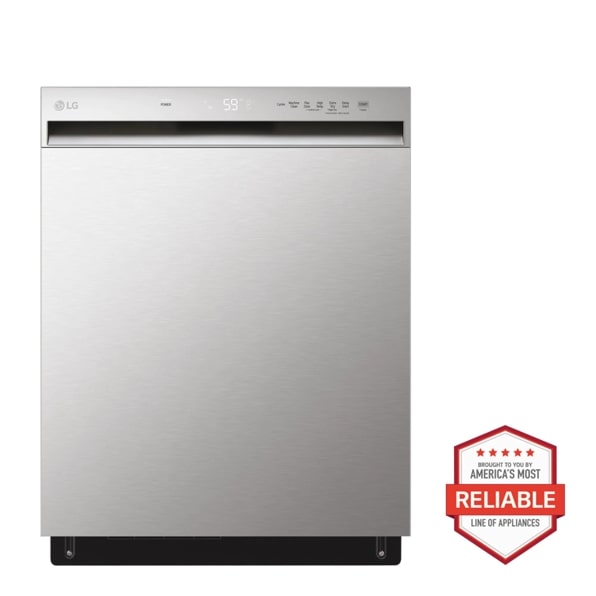 LG LDFN3432T 24-inch Wide QuadWash™ Front Control Dishwasher - Stainless Steel