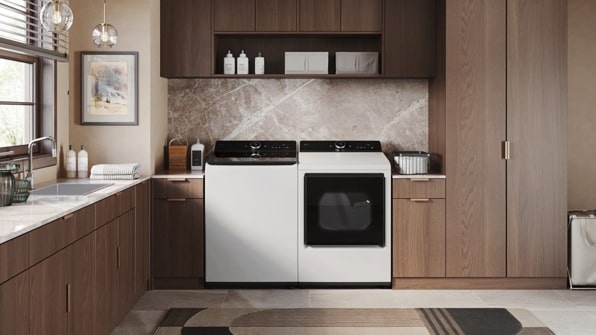 LG DLGX8601WE 7.3 cu.ft. Ultra Large High Efficiency Gas TurboSteam™ LG EasyLoad™ Door, Wi-Fi Connectivity, White