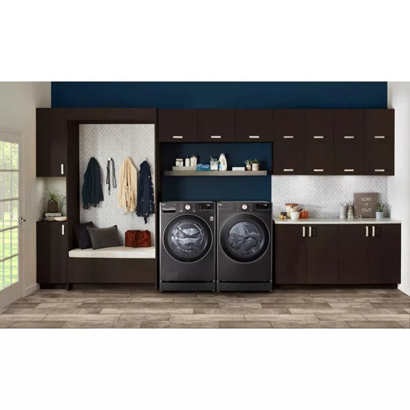 LG DLEX4000B 7.4 cu. ft. Ultra Large Capacity Smart wi-fi Enabled Front Load Electric Dryer with TurboSteam™ and Built-In Intelligence