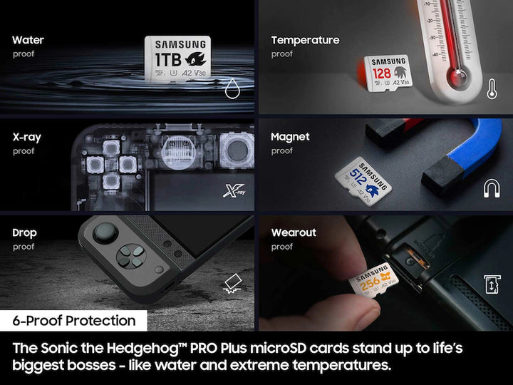 Samsung PRO Plus Sonic the Hedgehog™ + Adapter microSDXC 128GB