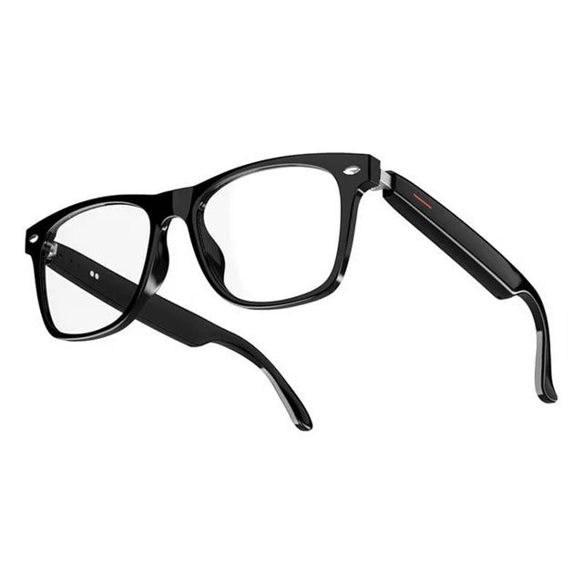 Unbranded E13 Smart Glasses Wireless Bluetooth 5.0 Glasses with Headphones Hands-Free Calling Music Photograph,Black B