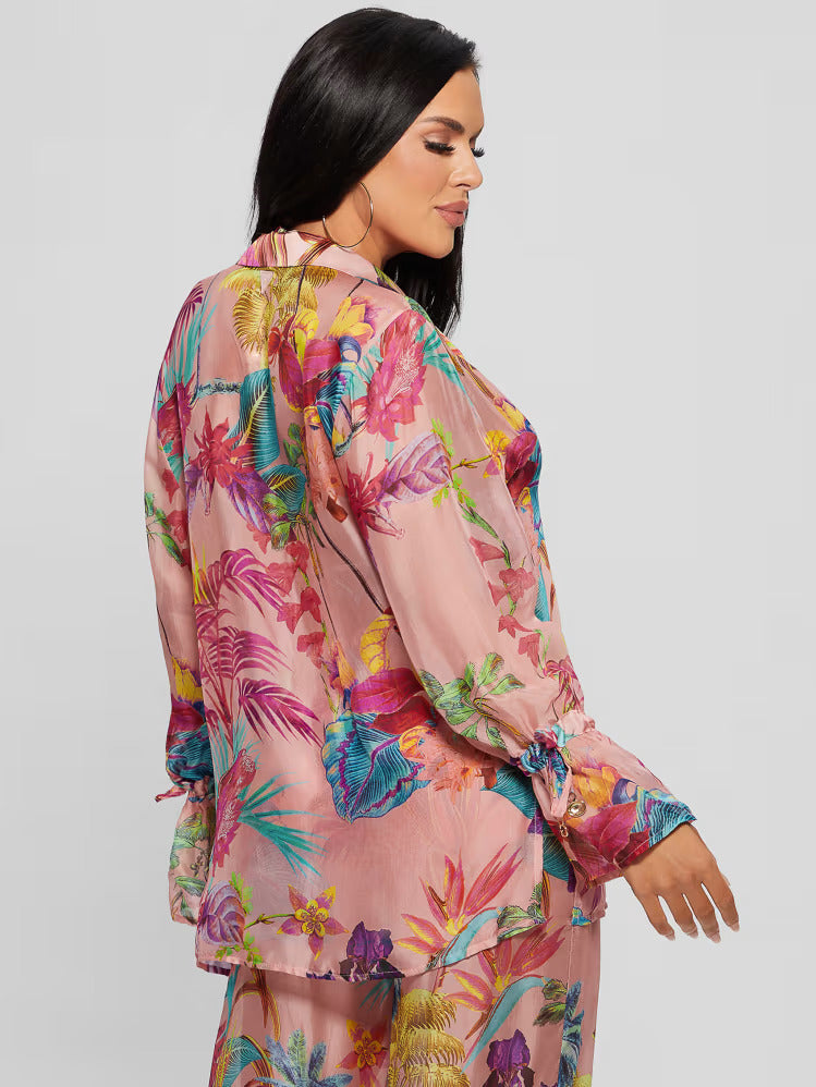 Guess Silk-Blend Swim Cover-Up
