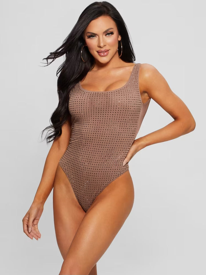 Guess Rhinestone One-Piece Swimsuit