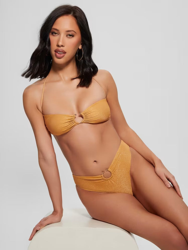Guess Eco High-Waist Brazilian Bikini Bottoms