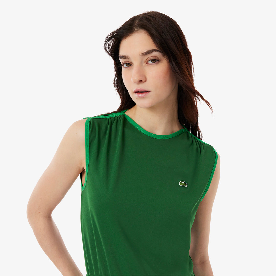 Lacoste Women's Sleeveless Pleated Dress