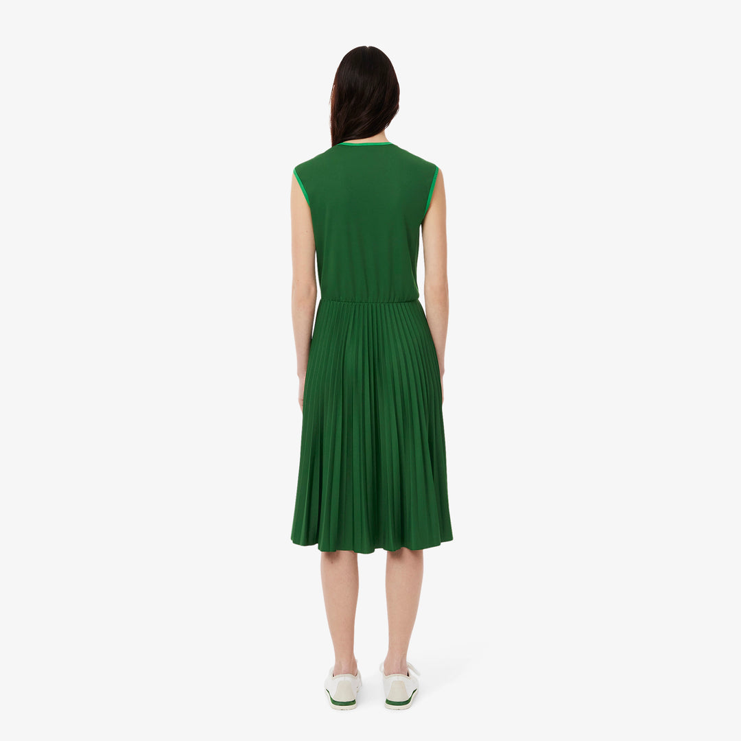 Lacoste Women's Sleeveless Pleated Dress