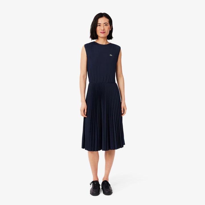 Lacoste Women's Sleeveless Pleated Dress