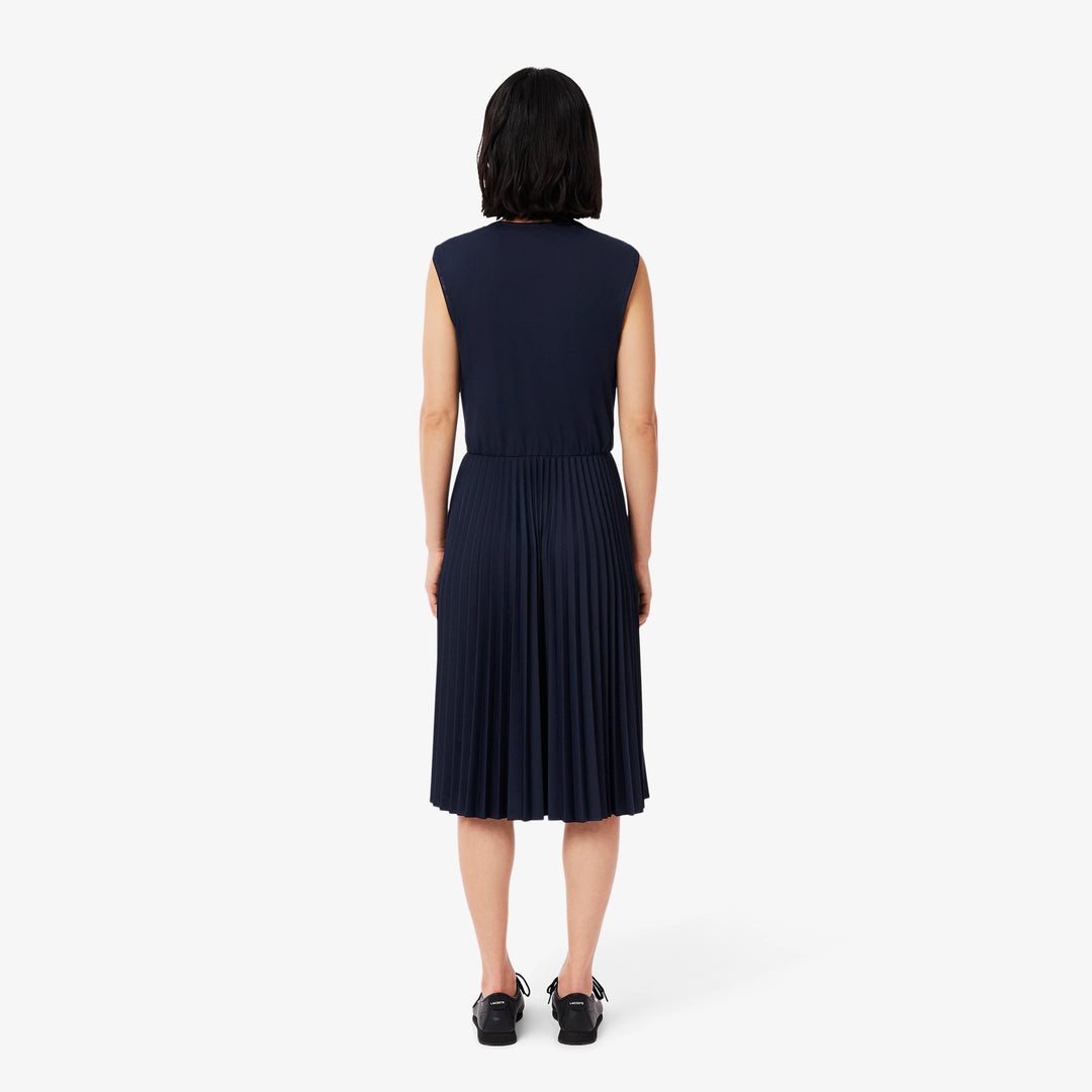 Lacoste Women's Sleeveless Pleated Dress