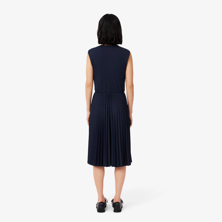 Lacoste Women's Sleeveless Pleated Dress