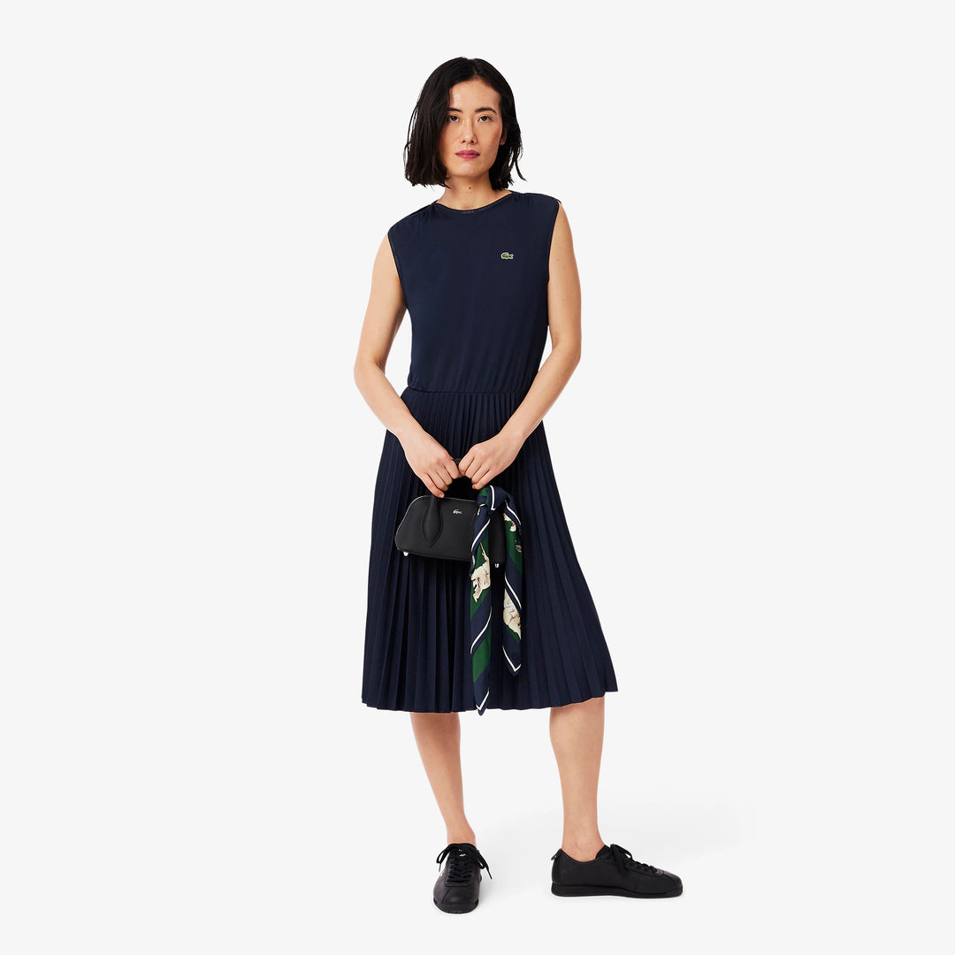 Lacoste Women's Sleeveless Pleated Dress