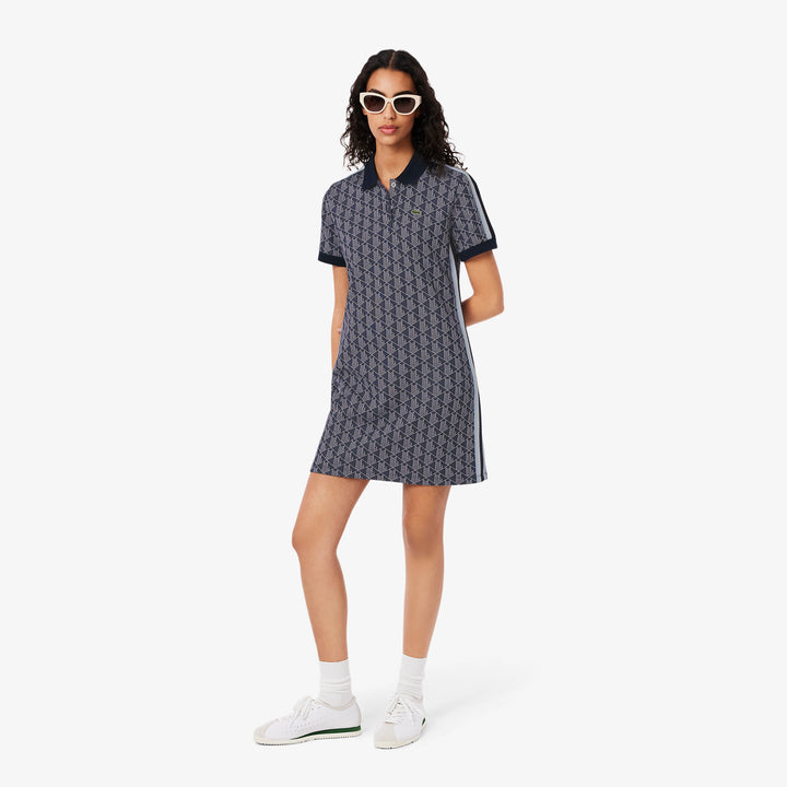 Lacoste Women's Slim Fit Monogram Polo Dress