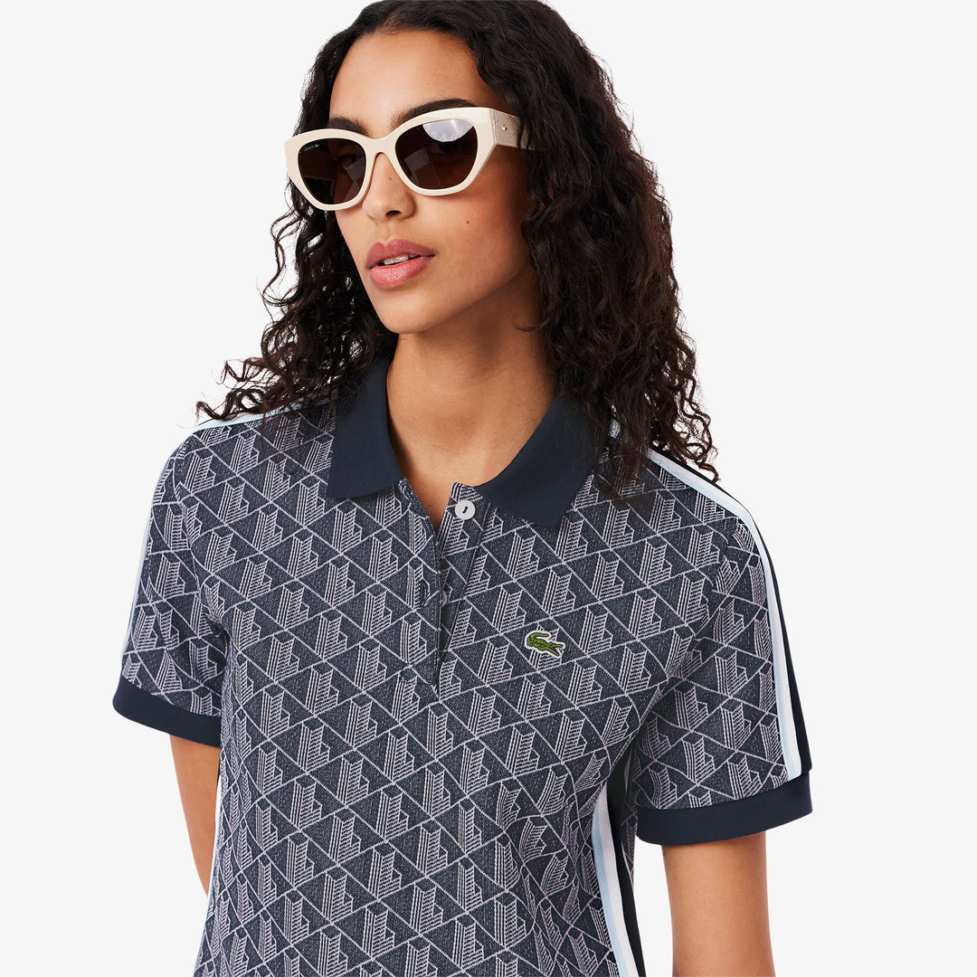 Lacoste Women's Slim Fit Monogram Polo Dress