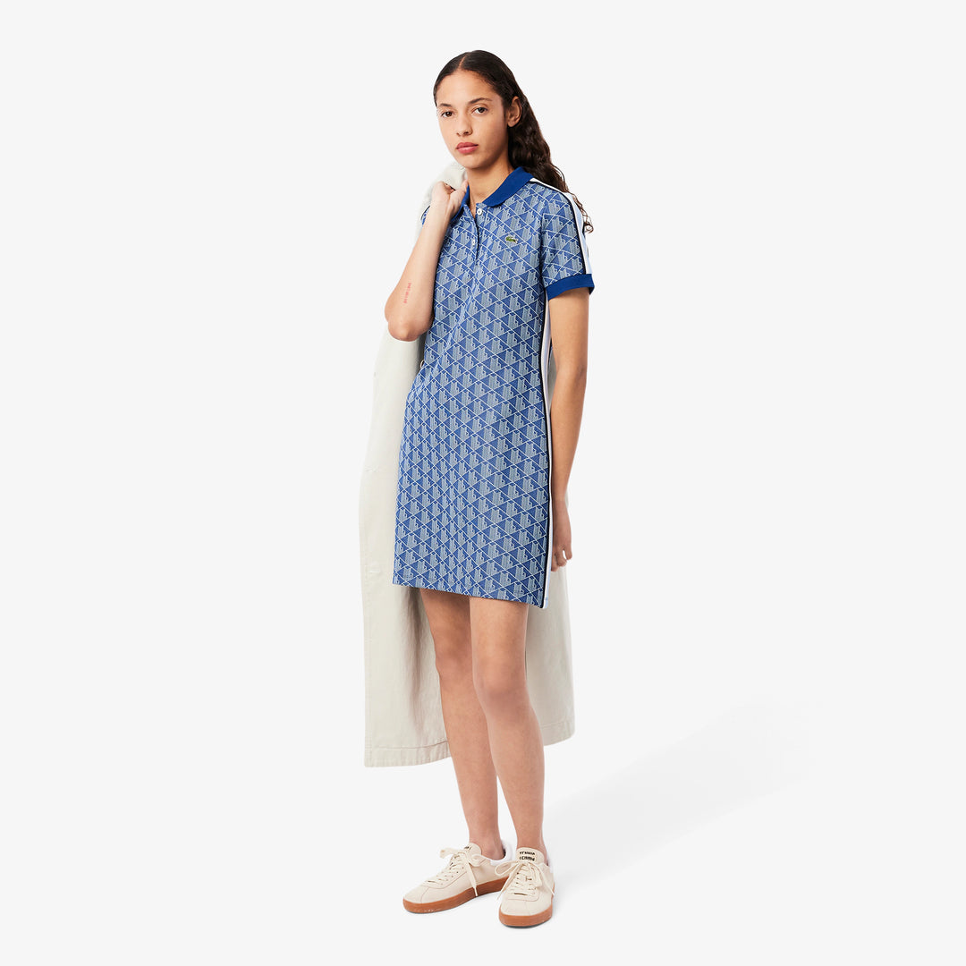 Lacoste Women's Slim Fit Monogram Polo Dress