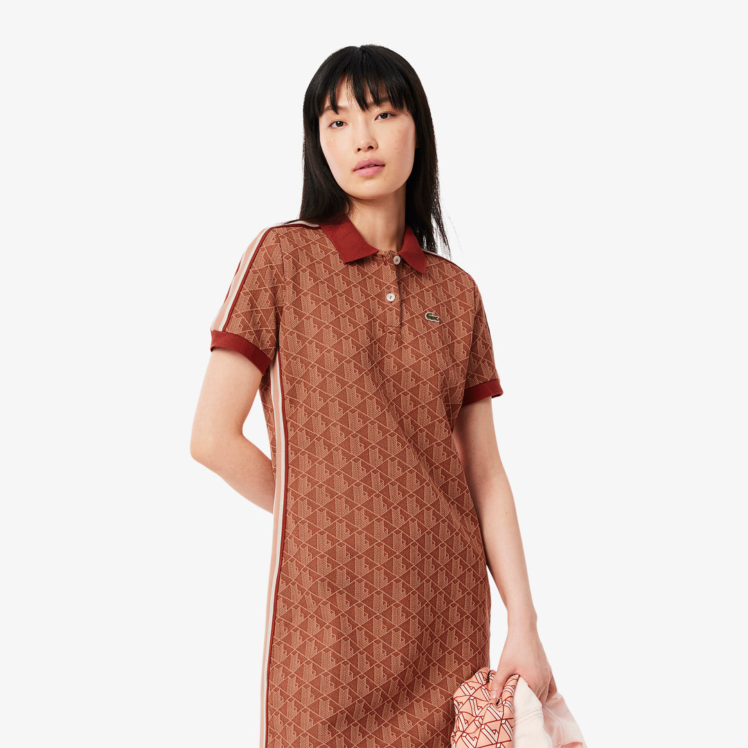 Lacoste Women's Slim Fit Monogram Polo Dress