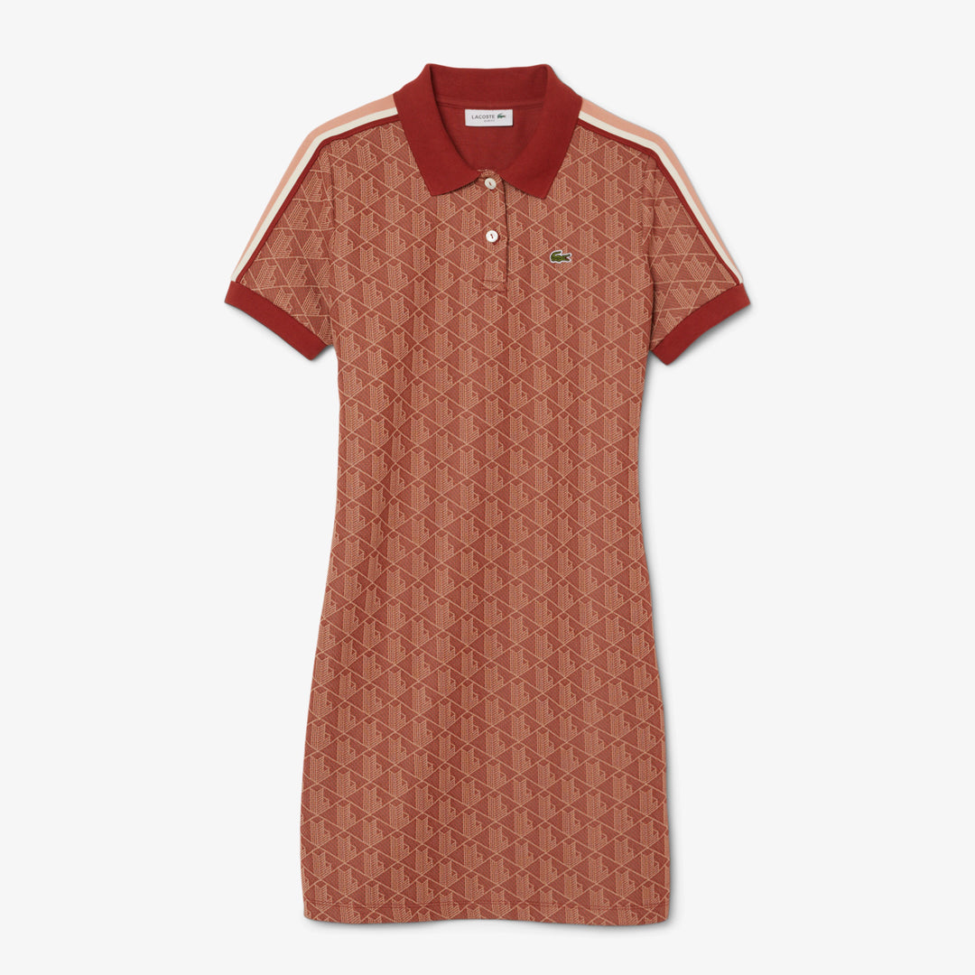 Lacoste Women's Slim Fit Monogram Polo Dress