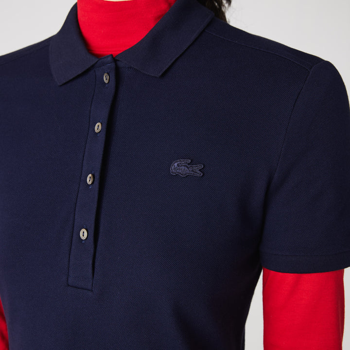 Lacoste Women's Slim Fit Stretch Mini Piqué Polo Dress