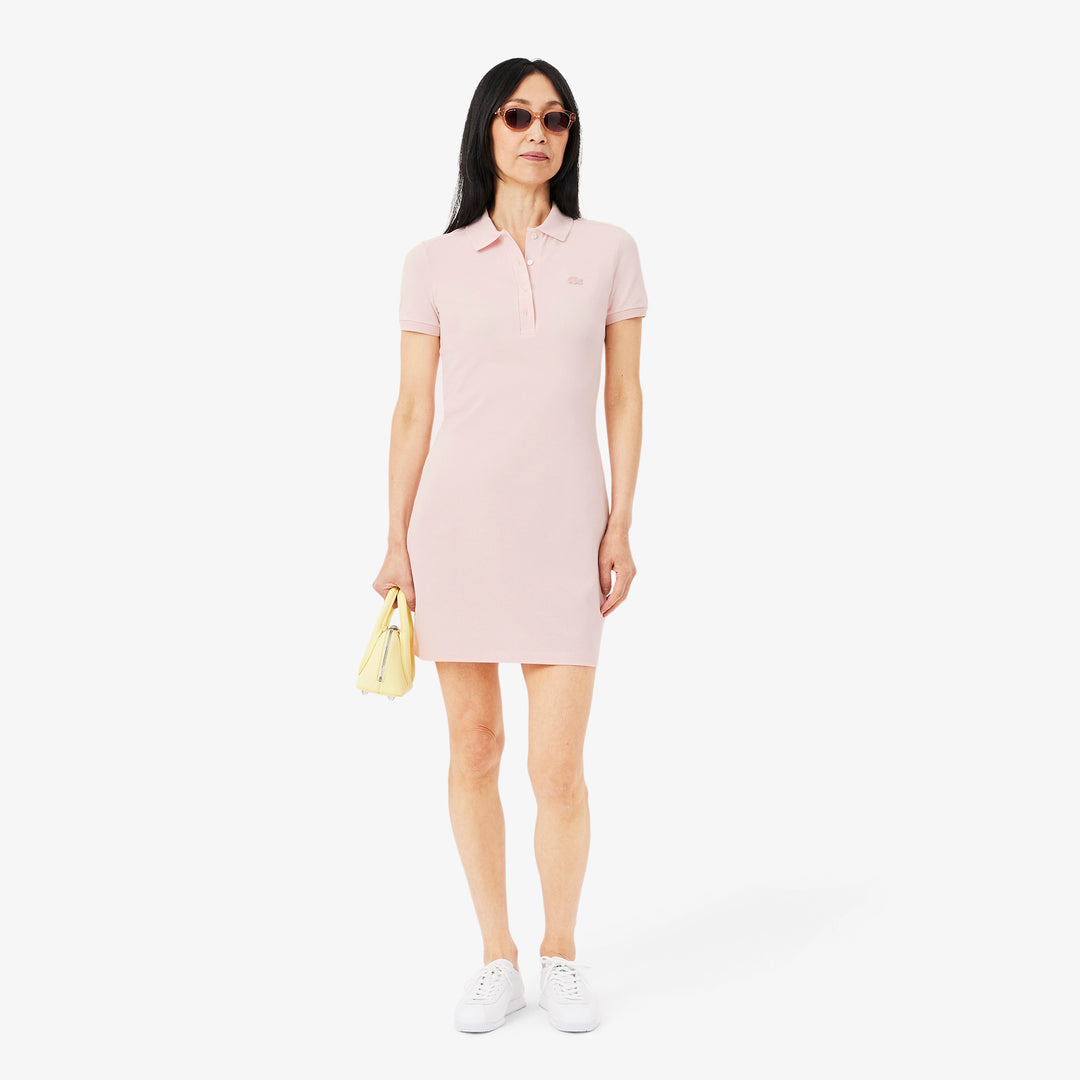 Lacoste Women's Slim Fit Stretch Mini Piqué Polo Dress