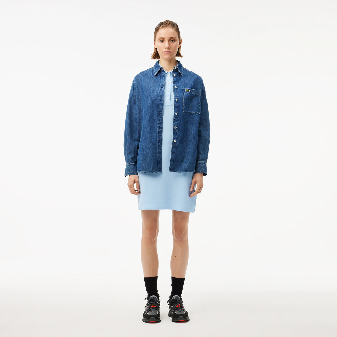 Lacoste Women's Slim Fit Stretch Mini Piqué Polo Dress