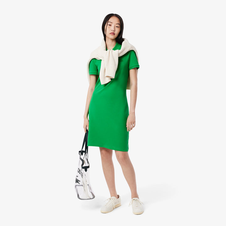 Lacoste Women's Slim Fit Stretch Mini Piqué Polo Dress