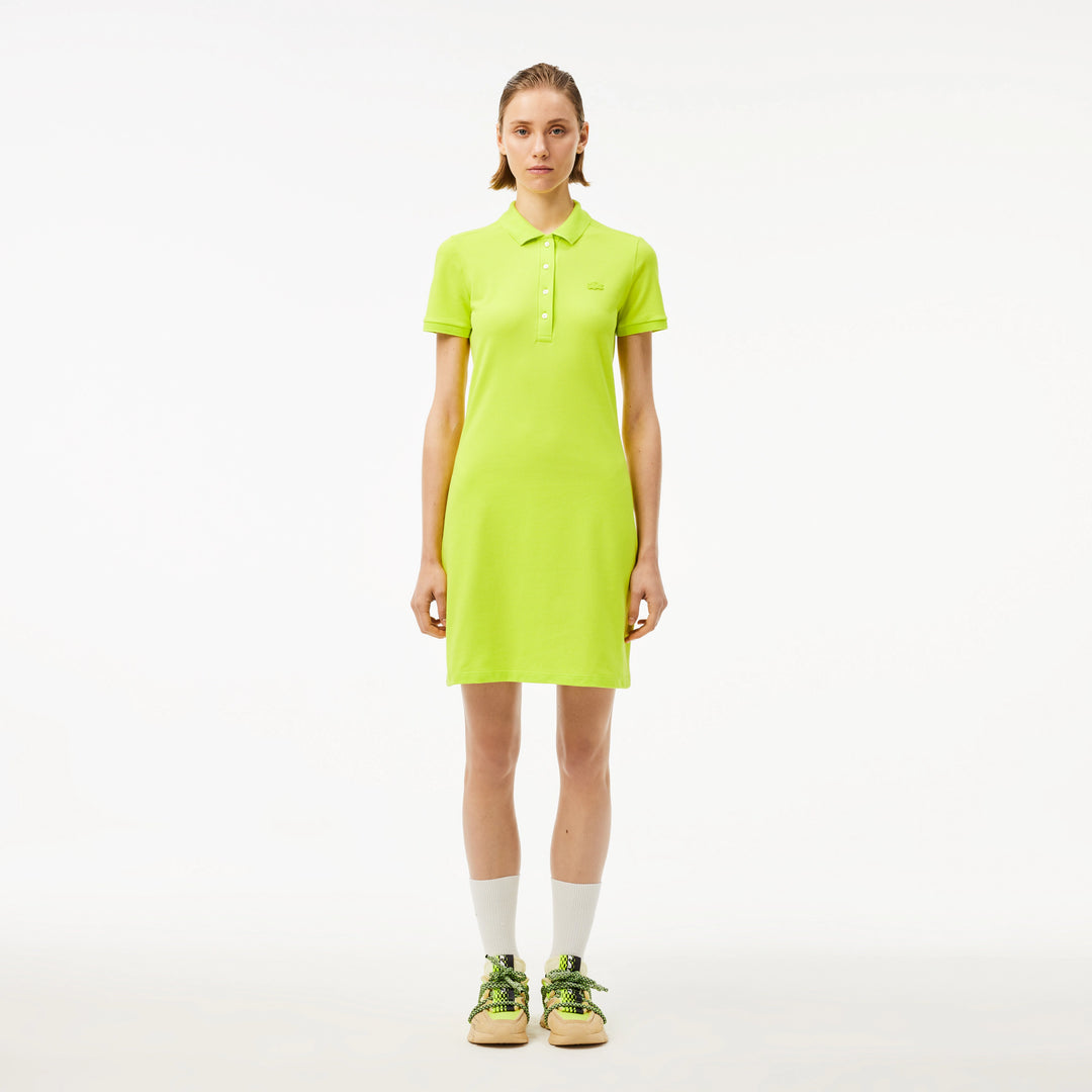 Lacoste Women's Slim Fit Stretch Mini Piqué Polo Dress