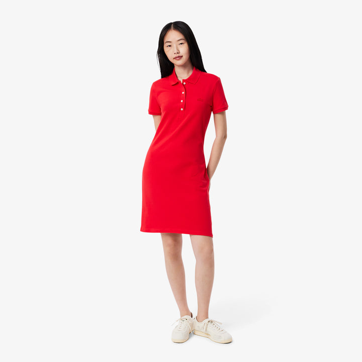 Lacoste Women's Slim Fit Stretch Mini Piqué Polo Dress
